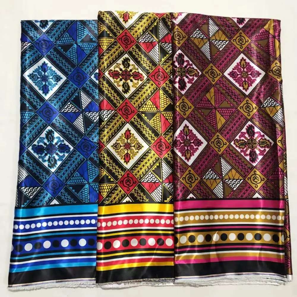 Модальная эластичная атласная шелковая ткань Африканская мягкая восковая ткань с принтом 2 ярда шифон 4 ярда audel modell ИМИТИРОВАННАЯ Анкара ткань 081605