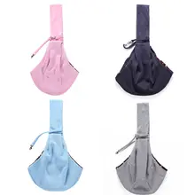 Происхождение нерегулируемые бретель через одно плечо для домашних животных рюкзак однотонные Цвет Диагональ дышащий рюкзак для собак Прогулки Pet сумка, чехол для переноски