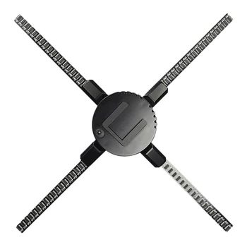 

50CM 4 Fan Hologram Fan Light with Wifi Control 3D Hologram Advertising Display LED Fan Holographic Imaging for Holiday EU Plug