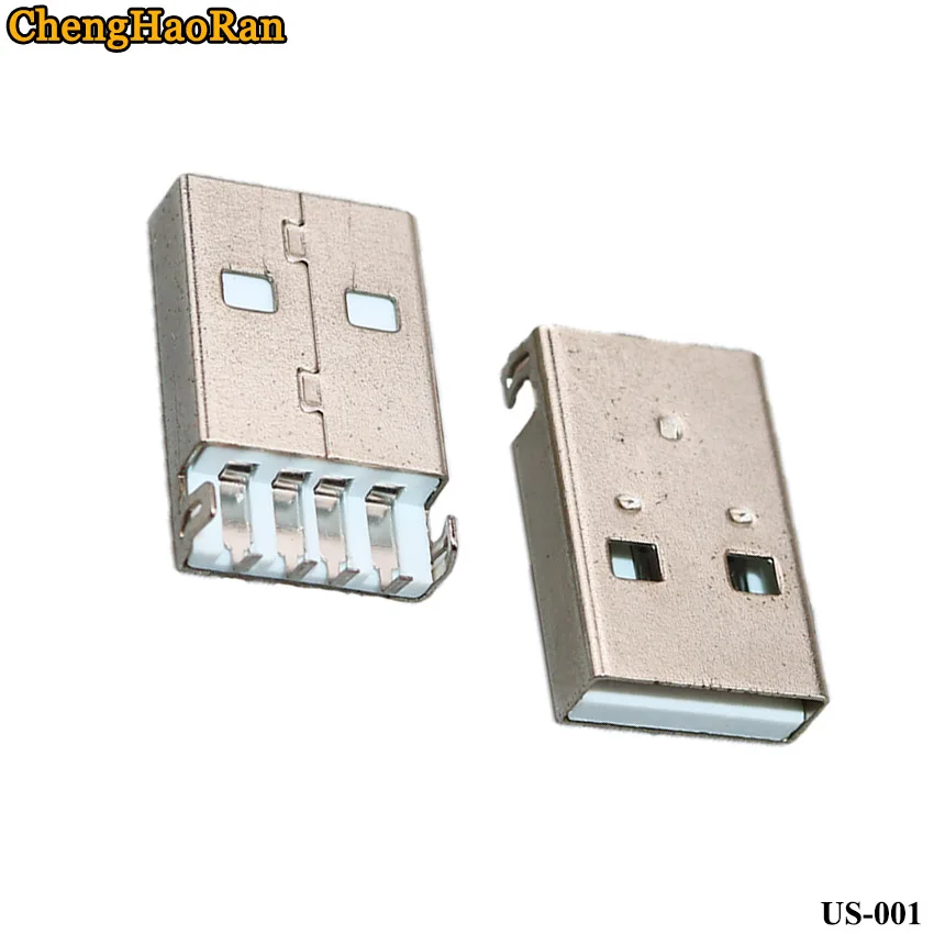 ChengHaoRan 1 шт. USB штекер тип A изогнутая игла 90 градусов прямо в изгиб интерфейс