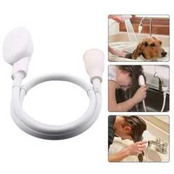Multi-purpose Shower Nozzle with Water Pipe Faucet Extender Pet Dog Cat Shower Grooming Supplies Animal Bath Shampoo Tool Sst