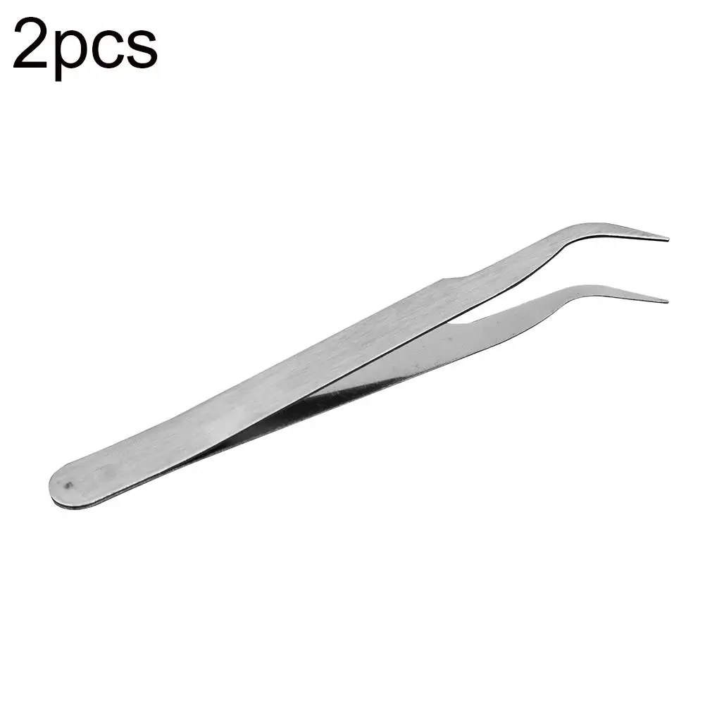 2Pcs Stainlesss Steel Tweezers Diamond Painting Embroidery Tool DIY Accessories Cross Stitch Sewing Tools