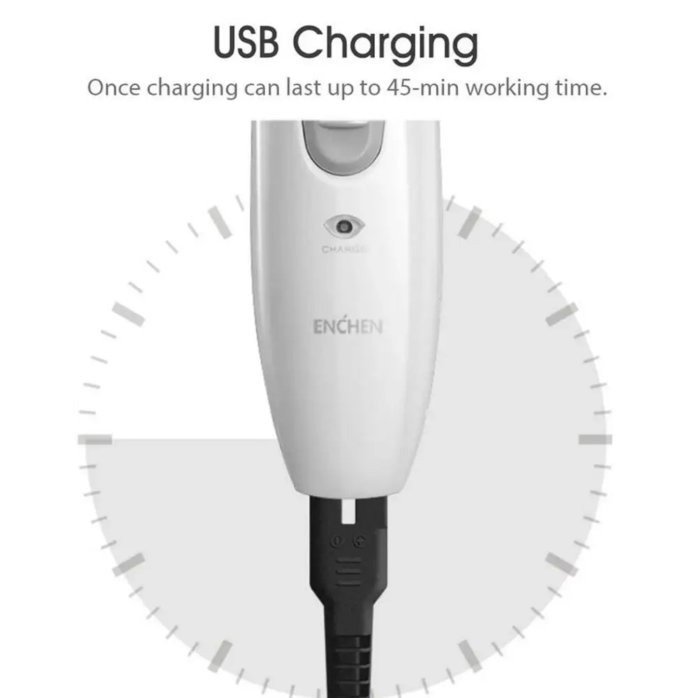 Электрическая машинка для стрижки волос Enchen Boost керамическая с usb зарядкой