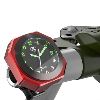 

Universal Aluminum Alloy 3Color 7/8inch 1inch Motorcycle Luminous Handlebar Mount Clock Watch CNC Chrome Motorcycle Accessory