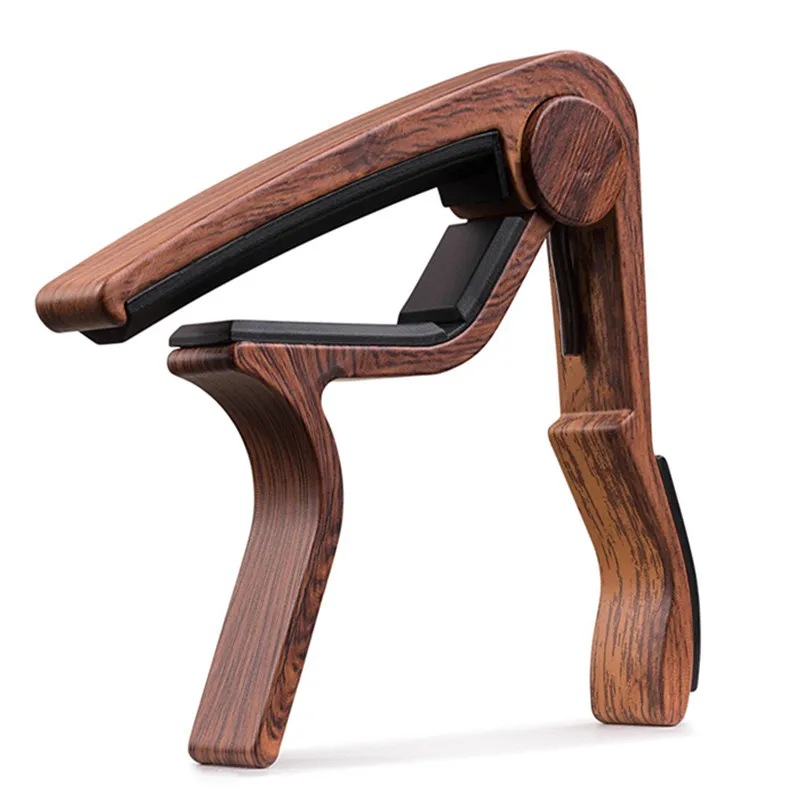 

Wood Grain Metal Guitar Capo with Perfect Silicon Cushion for Guitar Ukulele Tuning Musical Instrument Accessories Guitar Clip