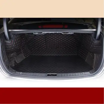 

for volvo S60 leather car trunk mat 2010 2011 2012 2013 2014 2015 2016 2017 2018 cargo liner accessories rug carpet