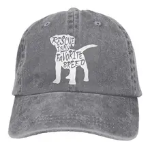 Мужская/Женская джинсовая тканевая Кепка-бейсболка для спасательной собаки, регулируемая хип-хоп кепка s