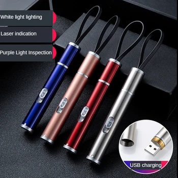 

Lanter USB Mini Portable Currency Detector Flashlight Multi-function Currency Detector Pen Currency Detector Purple Light