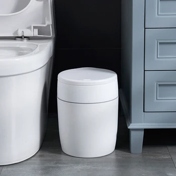 

Press-type Garbage Can 10L Premium Water-resistant Plastic Material for Home Office Hotel Hospital