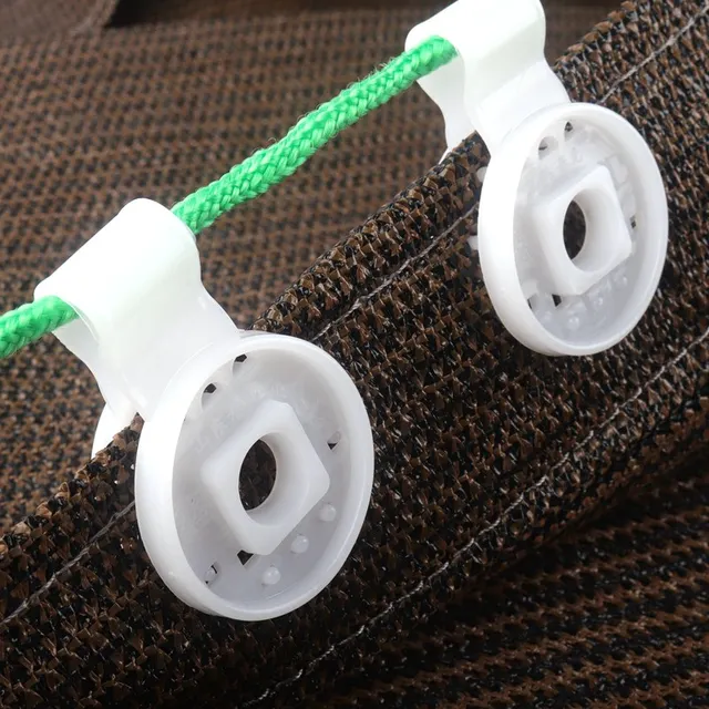 2 ~ 100Db Fehér Napsütéses Nettó Klip Mezőgazdaság Rovar Hálófilm Árnyékoló Kendő Gyors Telepítés Bilincsek Kerti Háló Horog