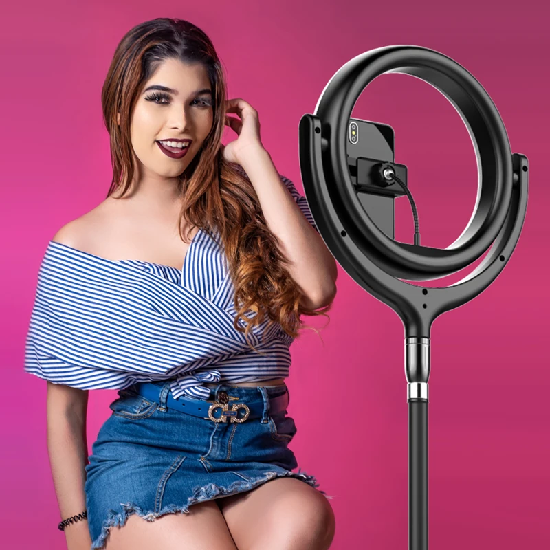 

12 Inch Beauty Makeup Photography Mobile Selfie LED Ring Light with Tripod Stand
