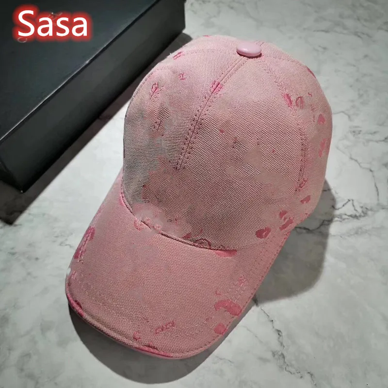 

Sasa Cap for ladies and men polyester hats BB luxury design Cotton foldable Chapeu black hat PINK color Duck tongue cap
