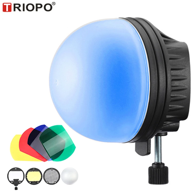 TRIOPO MagDome Color Filter Reflector Honeycomb Diffuser Ball Photo Accessories Kits For GODOX YONGNUO Flash Replace AK-R1 S-R1