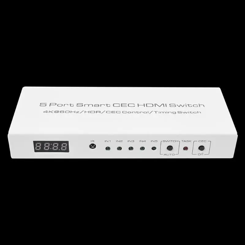 ALLOYSEED 5x1 Переключатель HDMI 5 вход 1 выход 5 порт 4K HDR HDMI Переключатель Селектор сплиттер адаптер для PS3 PS4 Xbox tv Box