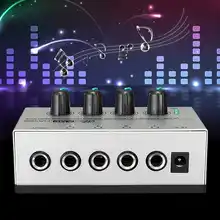 LEORY 12V Ультра-compack 4 канала музыка смешивания аудио DJ микшер DJ определения консоль DJ Mezclador для аудио компьютера, караоке, профессиональный