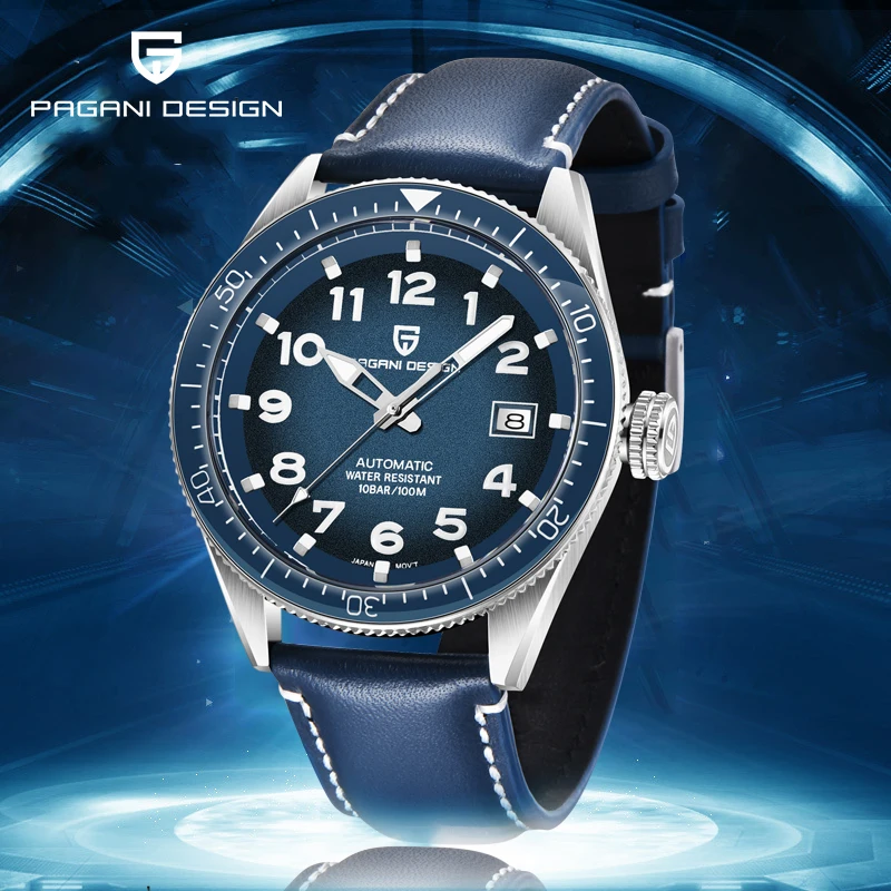 

Reloj Hombre PAGANI Design Watch for men luxury casual Military Pilot Watches Leather Mechanical Sport watch Relogio Masculino