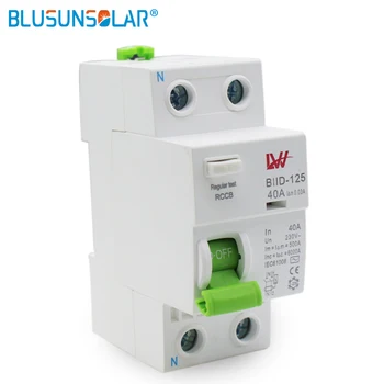 

2P/3P/4P16A 63A 100mA 6KA RCCB RCD 220V-415V Electromechanic Residual Current Circuit Breaker Differential Breaker Safety Switch