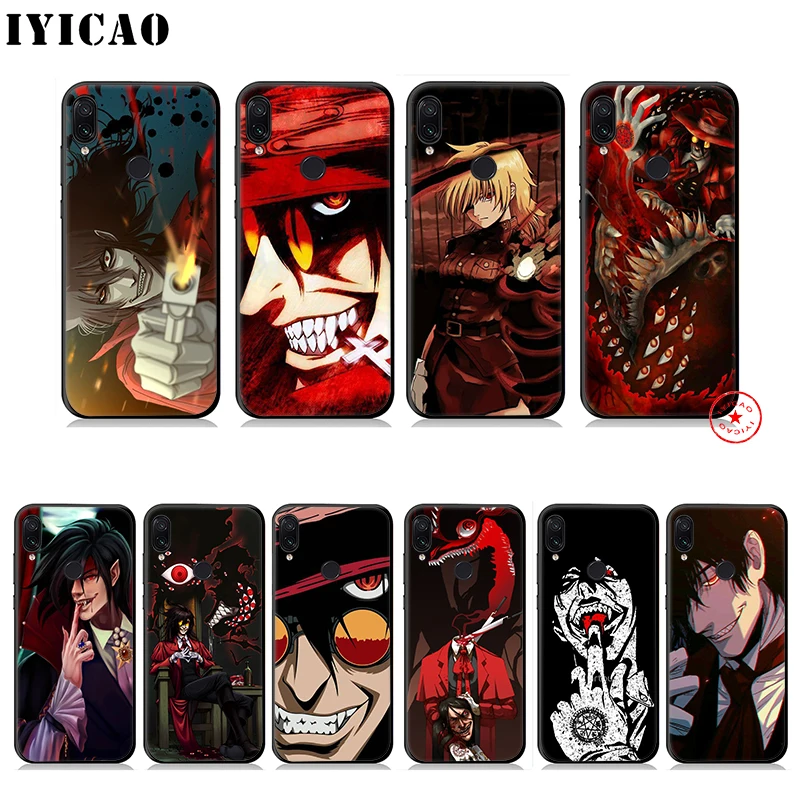 IYICAO Hellsing Alucard Soft Case for Xiaomi Redmi Note 8 7 6 5 Pro 5A 4X Back Silicone |