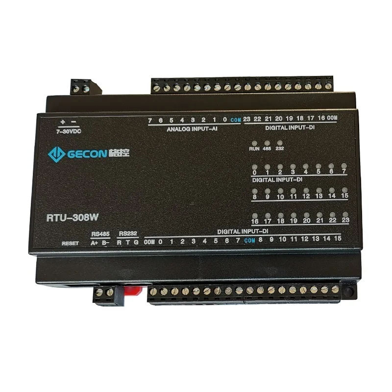 24DI цифровой вход 8AI аналоговый сбор Modbus IO модуль RS485 232 plc расширение | Обустройство