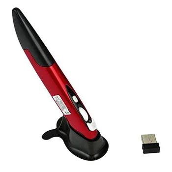 Mini 2.4GHzB Wireless Mouse Optical Pen Air Mouse Adjustable DPI for Laptops Desktops Computer Peripherals