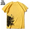 COOLMIND 100% cotton short sleeve summer creative tree print men T shirt casual loost men tshirt cool o-neck t-shirt tee shirt ► Photo 1/6