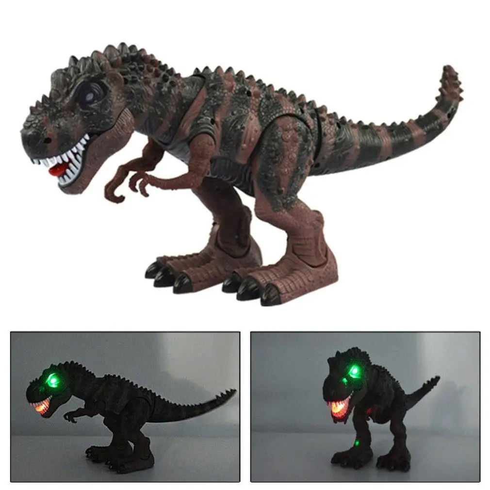 Электрический детский игрушечный ходячий динозавр T-Rex игрушечный светильник со звуком LN