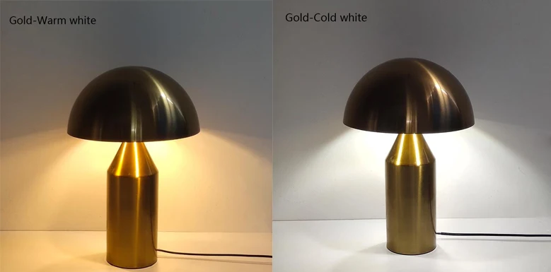 Nordic Iron mushroom Table Lamp Home Decor Living Room Study Bedroom Light G9 Interface desk lamp Stand Bedside Lamp