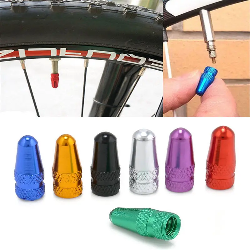 5Pcs Bicycle Wheel Rim Tyre Stem Air Valve Caps Dust Cover Aluminum Tire Stems High Quality Bike Accessories | Спорт и развлечения