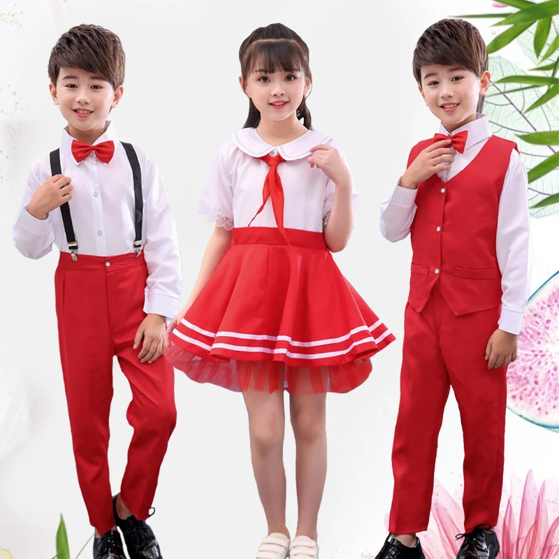 

Children's jazz dance Latin dance chorus costume student uniforms costumes boys and girls host stage costumes