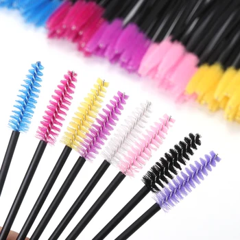 

50 pieces of handle eyelash brush disposable eyelash brush eyelash makeup set brush eyebrow applicator eyelash brush tool