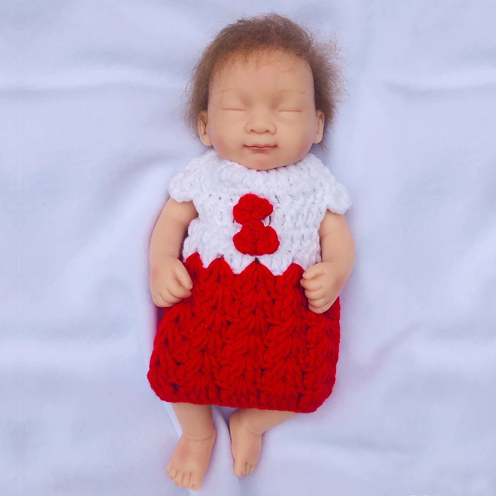Cheia de Silicone Brinquedo para Presente de Aniversário Otarddoll Polegada Centímetros Bonecas Reborn Lifelike Boneca Bonito 10 25 2 Cheap Bonecas