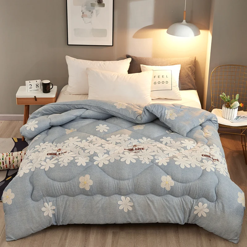Warm Bed Cover Fresh Style Thicken Blanket New Fashion Winter Comforter