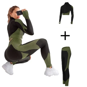

Corset Secret Women Seamless Yoga Set Tracksuit Sportswear Gym Yoga Pants Fitness Clothes Workout Leggings Two Piece Yoga Set