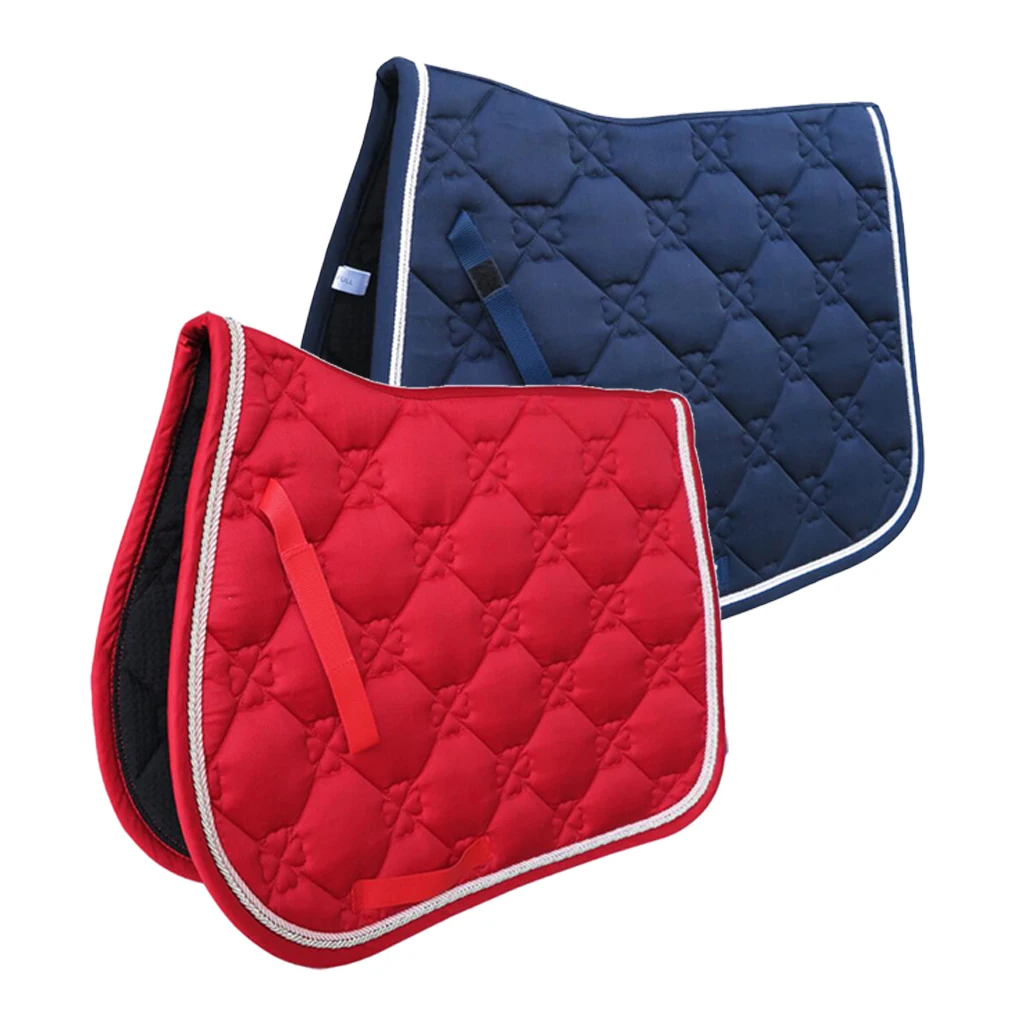 Jumping Event Shock Absorbing English Horse Saddle Pads Saddlecloths 69x52cm