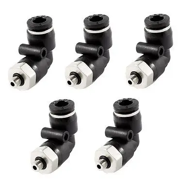 

M5 Tread to 6mm Quick Connector Elbow One Touch Connector 5 Pcs