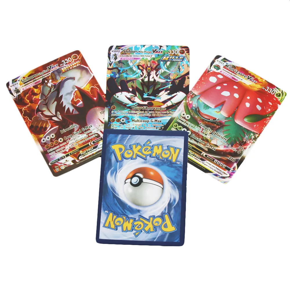 Pokemon Trading Card Game Vmax  Pokemon Card Gx Vmax V French - 20-360pcs  Tomy - Aliexpress