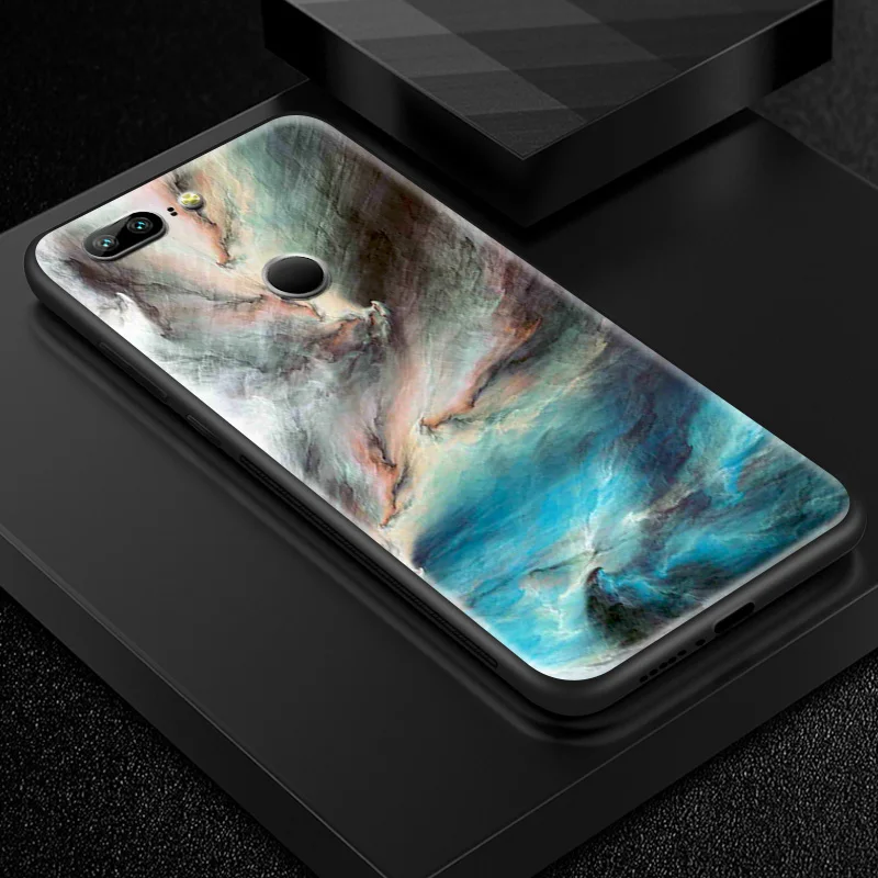 Закаленное стекло чехол для iPhone 5 5S SE 6 6S 7 8 Plus X XR XS MAX TPU рамка силиконовый чехол для OnePlus 3 3T 5 5T 6 6T 7 7 Pro Capa - Цвет: W360