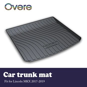 

Overe 1Set Car Cargo rear trunk mat For Lincoln MKX 2017 2018 2019 Boot Liner Tray Waterproof carpet Anti-slip mat Car styling