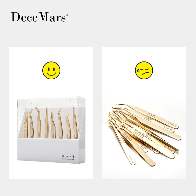 DeceMars 핀셋 보관함 8홀 홀더