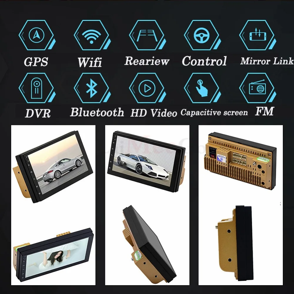 Car Multimedia Player Andriod 8.1 2 din GPS Navigation Bluetooth Car Audio Wifi USB Mirror Link Stereo Autoradi Car Monitor Cam (11)