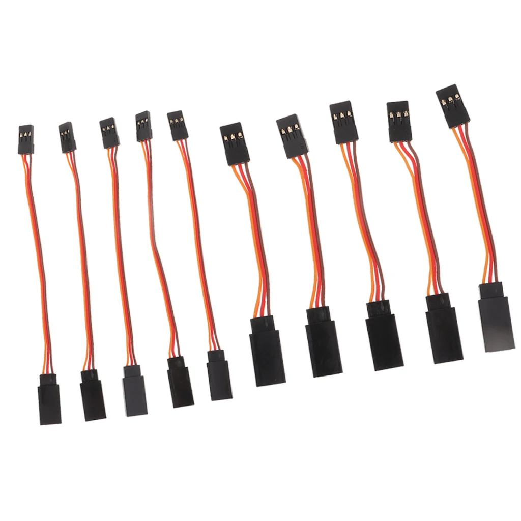Cable de extensión Servo RC Cable de plomo Cable de 3 pines macho a hembra JR enchufe 50/100mm