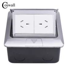 Coswall, алюминиевая панель, быстро всплывающая розетка, двойная розетка австралийского/новозеландского стандарта