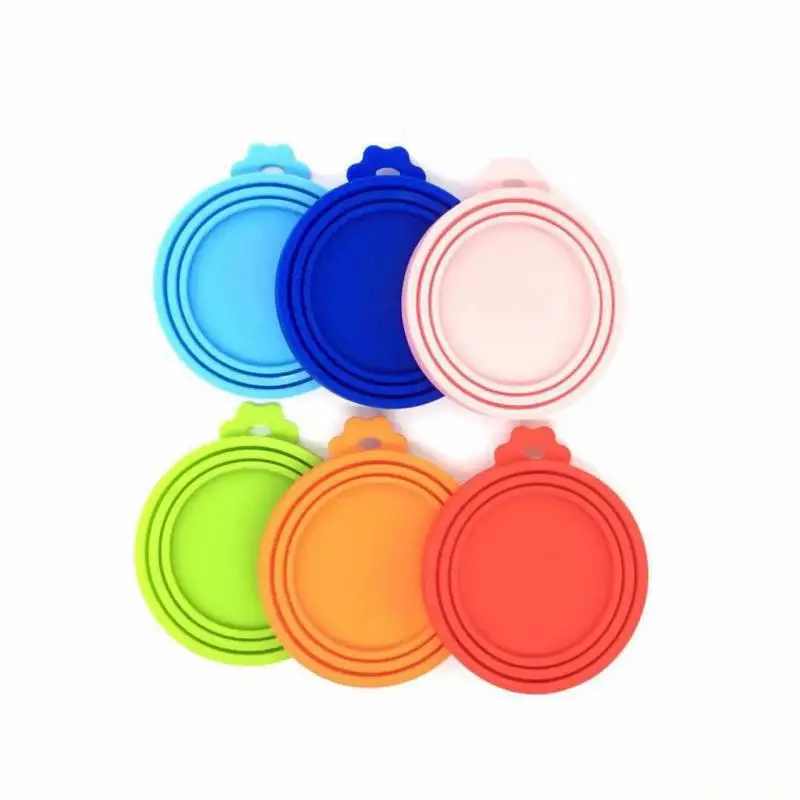 1pc Pet Food Can Covers Universal Silicone Tin Can Lid, Size: 35 in, Orange