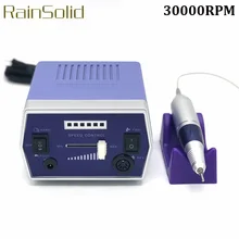 RainSolid Профессиональный электирическая машинка для полировки ногтей, инструменты для ногтей, маникюр, насадки для спиливания, маникюрный набор 30000 об/мин 110 V-220 V Электрический Фрезер для ногтей, сверлильный станок