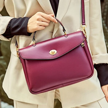 

Fashion Soft Genuine Leather Women's Handbags Large Capacity Women Shoulder Bag Classic Real Leather Crossbody Tote Bags Female