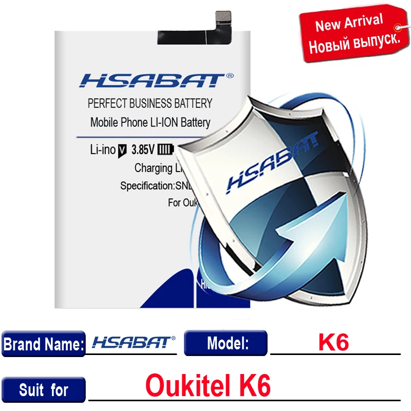 HSABAT 6800mAh аккумулятор для Oukitel K6