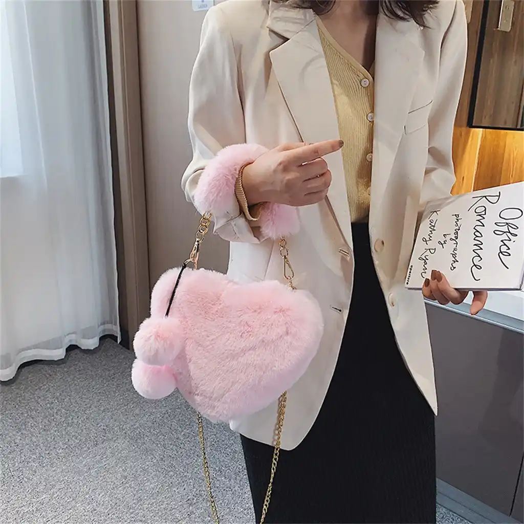 fluffy cross body bag