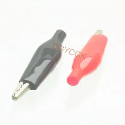 

DHL/EMS 500 pcs connector 35mm Alligator clip clamp testing porbe red and black -h2
