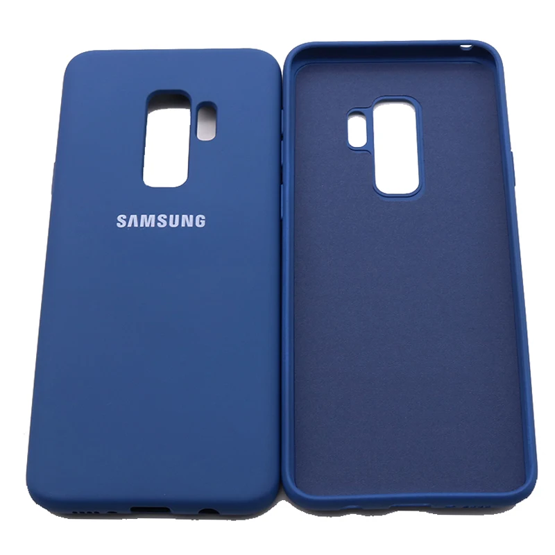 Samsung Galaxy S9/S9 Plus S9+ Silky Silicone Cover Soft-Touch Finish Back Protective Case For Samsung S9/S9plus pouch mobile