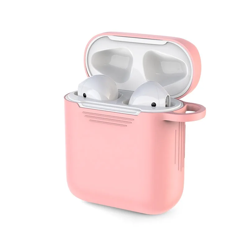 Несколько цветов анти-потеря и падение крюк Защитная крышка для Airpods Bluetooth Силиконовые беспроводные наушники Drop-proof чехлы